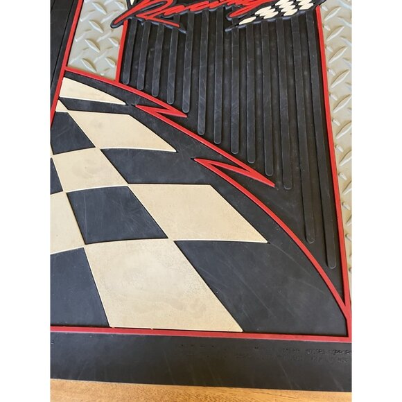 Vintage GM Pontiac Racing Front Rubber FLOOR MAT SET of 2 Made in the USA - Picture 6 of 16